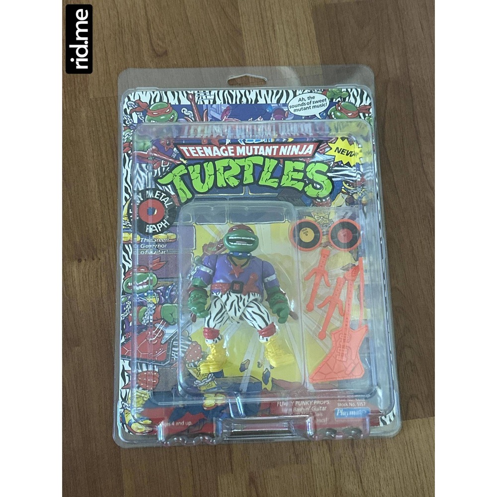 Teenage Mutant Ninja Turtles Metal Rap Raphael Guitar Playmates 1991